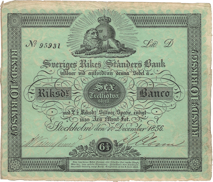 SVERIGES RIKES STÄNDERS BANK